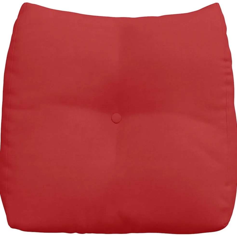 vidaXL Rugkussen Rood 45 x 24 x 50 cm Stof
