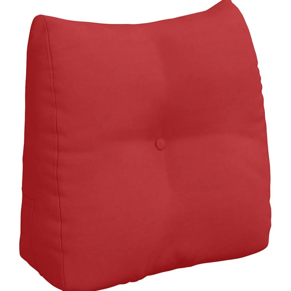 vidaXL Rugkussen Rood 45 x 24 x 50 cm Stof