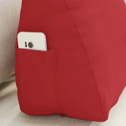 vidaXL Rugkussen Rood 45 x 20 x 35 cm Stof