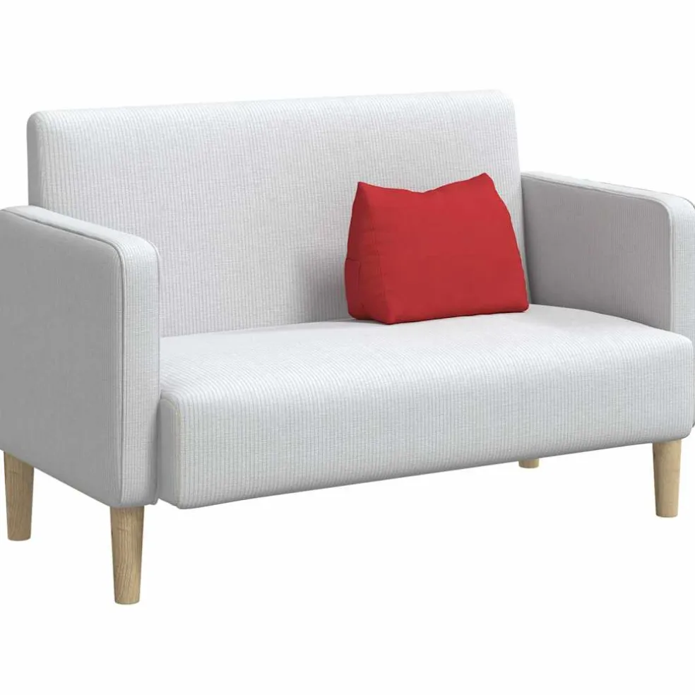 vidaXL Rugkussen Rood 45 x 20 x 35 cm Stof