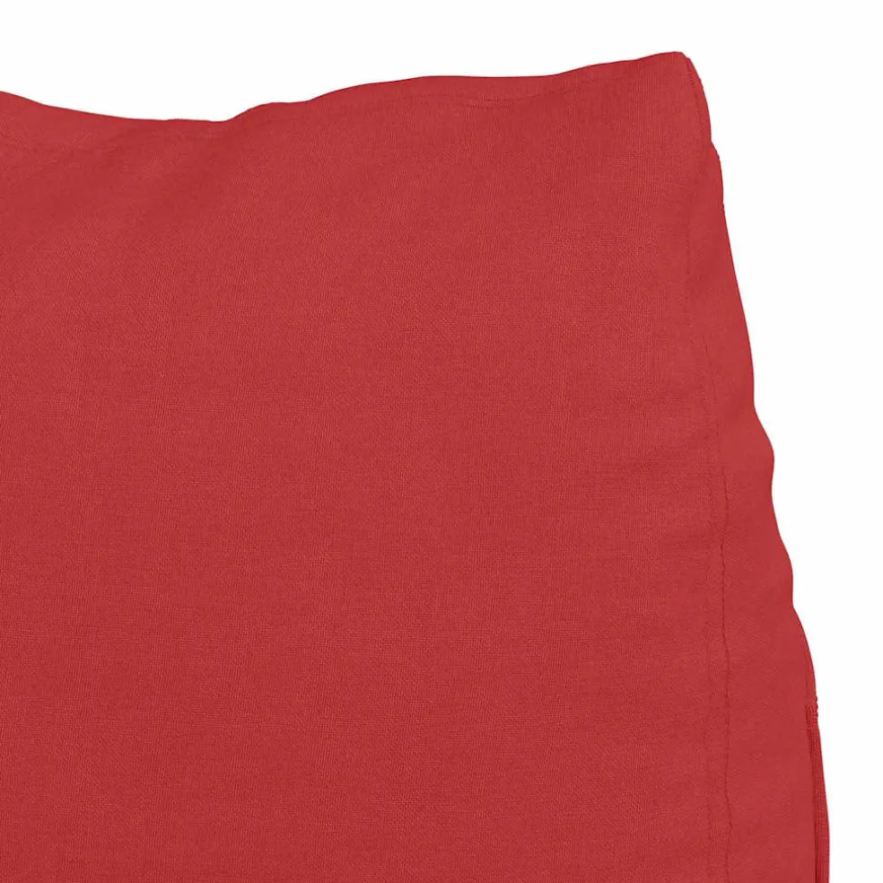 vidaXL Rugkussen Rood 45 x 20 x 35 cm Stof