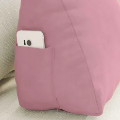 vidaXL Rugkussen Roze 45 x 20 x 35 cm Cordstof