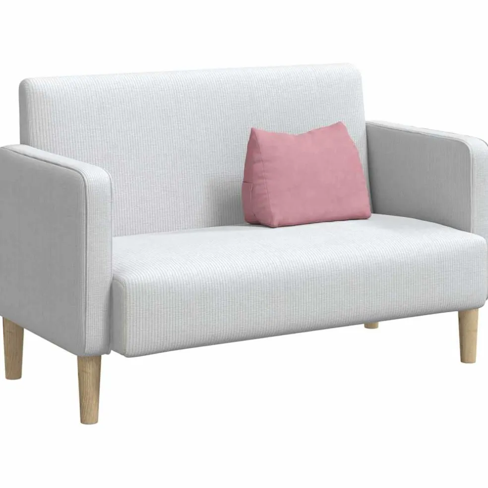 vidaXL Rugkussen Roze 45 x 20 x 35 cm Cordstof