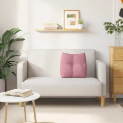vidaXL Rugkussen Roze 45 x 24 x 50 cm Fluweel