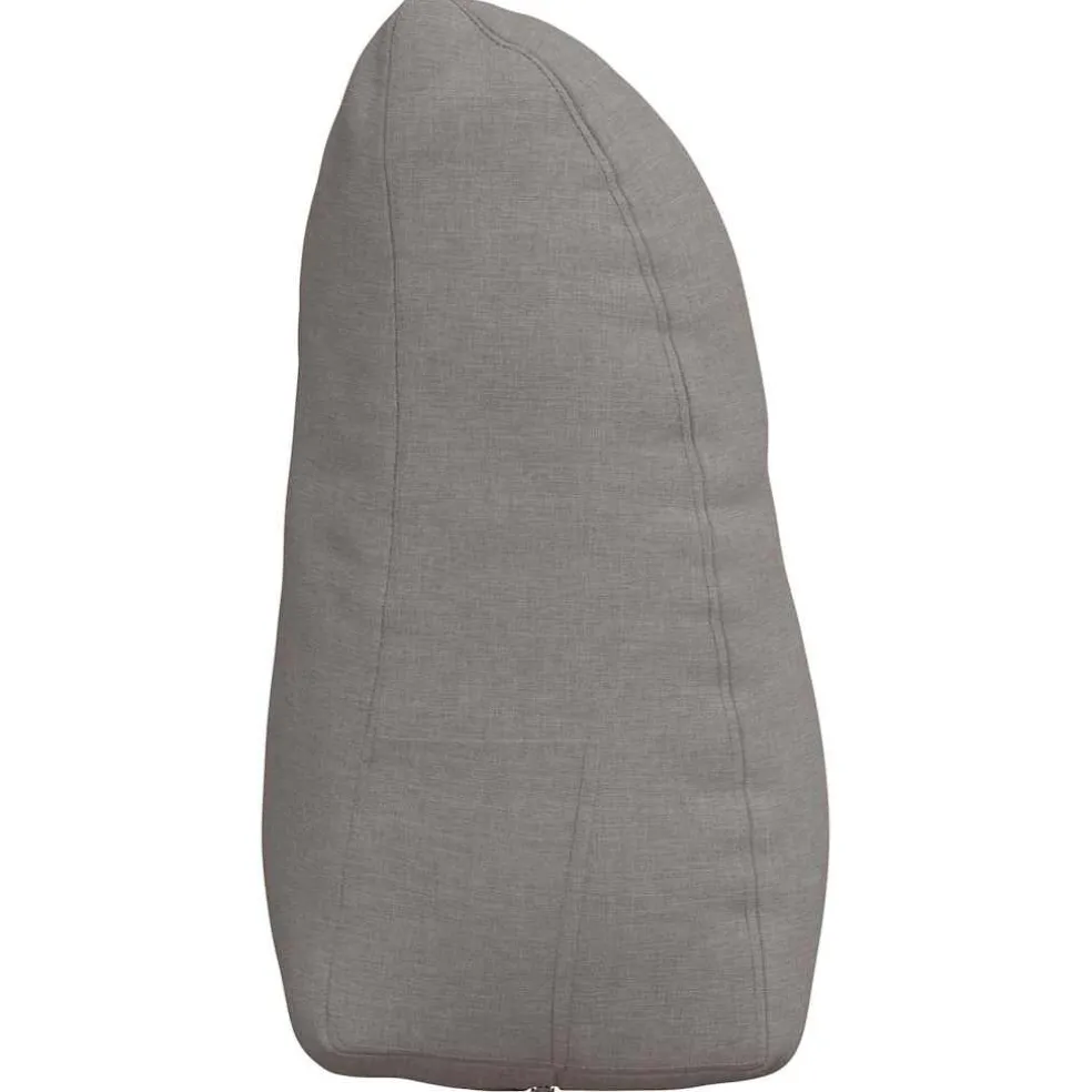 vidaXL Rugkussen Taupe 45 x 24 x 50 cm Stof