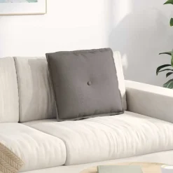 vidaXL Rugkussen Taupe 50 x 19 x 45 cm Stof