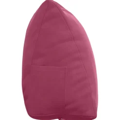 vidaXL Rugkussen Wijnrood 45 x 20 x 35 cm Cordstof