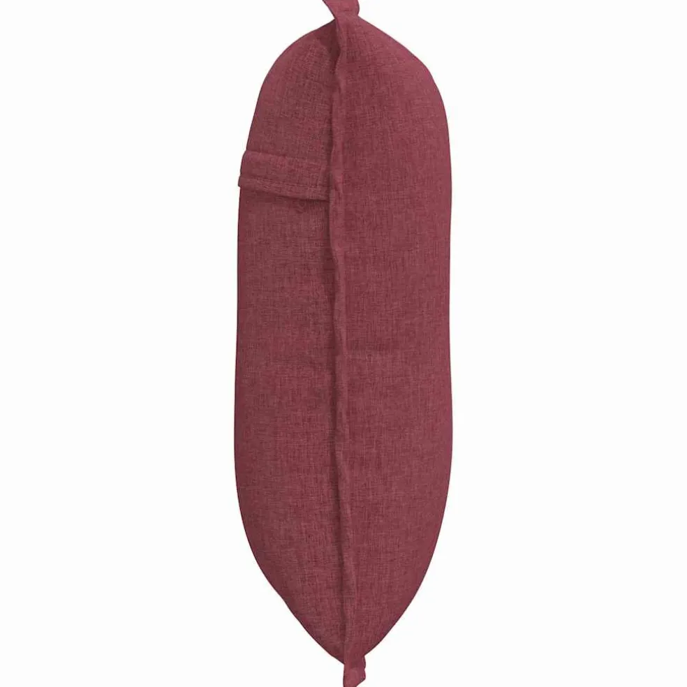 vidaXL Rugkussen Wijnrood 50 x 19 x 45 cm Stof