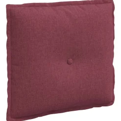 vidaXL Rugkussen Wijnrood 50 x 19 x 45 cm Stof