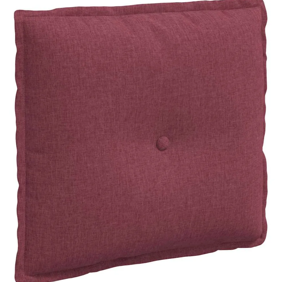 vidaXL Rugkussen Wijnrood 50 x 19 x 45 cm Stof