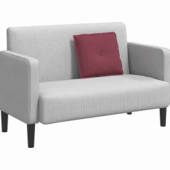 vidaXL Rugkussen Wijnrood 50 x 19 x 45 cm Stof