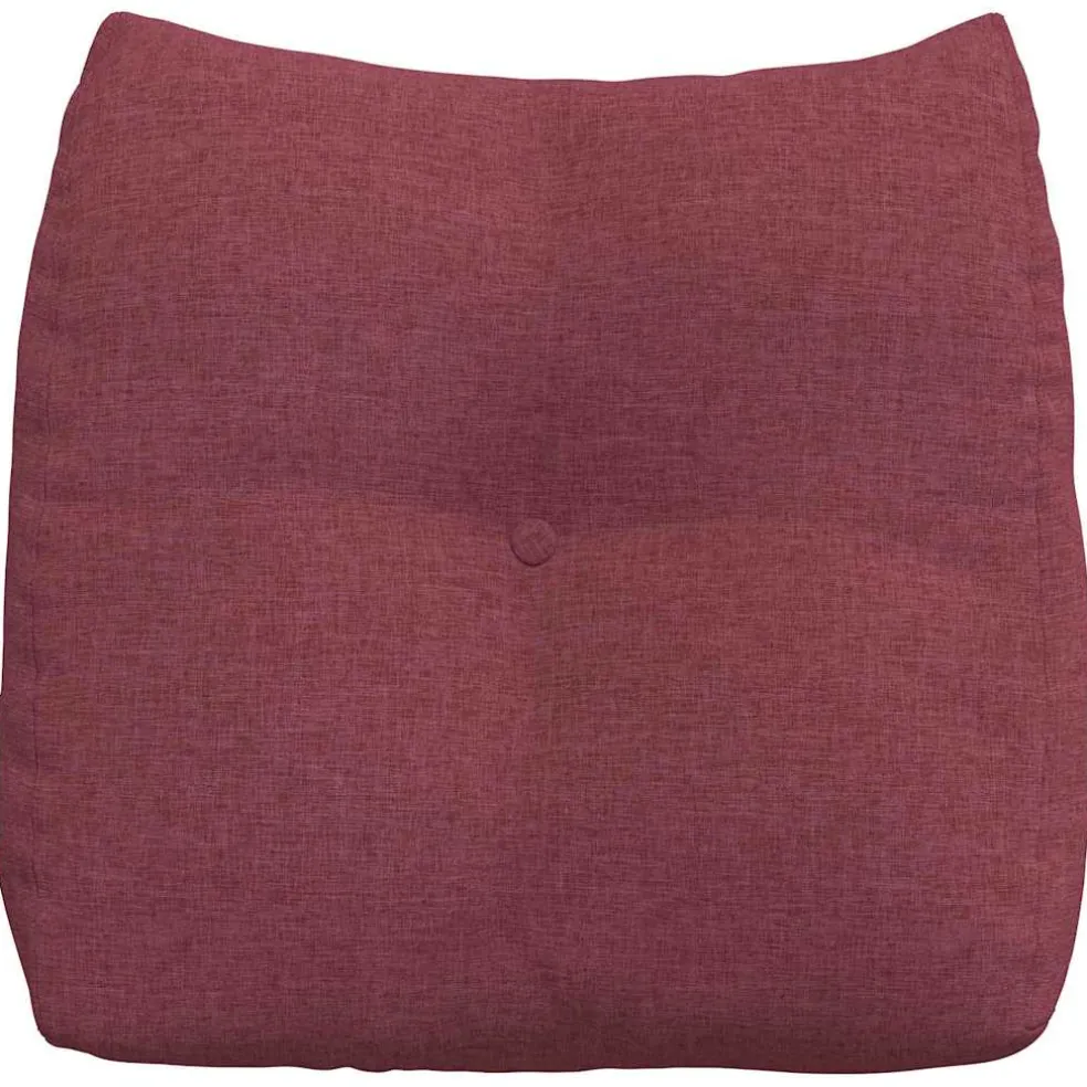 vidaXL Rugkussen Wijnrood 45 x 24 x 50 cm Stof