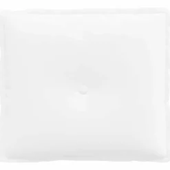 vidaXL Rugkussen Wit 50 x 19 x 45 cm Stof