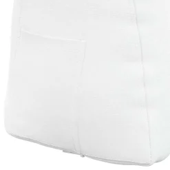 vidaXL Rugkussen Wit 45 x 24 x 50 cm Stof