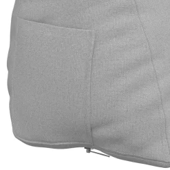 vidaXL Rugkussen Wolkengrijs 45 x 20 x 35 cm Stof