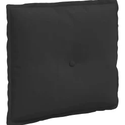 vidaXL Rugkussen Zwart 50 x 45 cm Microvezel Stof