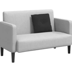 vidaXL Rugkussen Zwart 50 x 45 cm Microvezel Stof