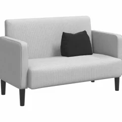 vidaXL Rugkussen Zwart 45 x 20 x 35 cm Cordstof