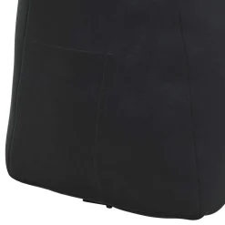 vidaXL Rugkussen Zwart 45 x 24 x 50 cm Fluweel