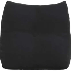 vidaXL Rugkussen Zwart 45 x 24 x 50 cm Fluweel