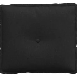 vidaXL Rugkussen Zwart 50 x 19 x 45 cm Stof