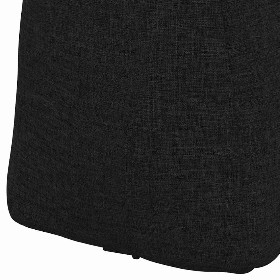 vidaXL Rugkussen Zwart 45 x 24 x 50 cm Stof
