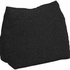 vidaXL Rugkussen Zwart 45 x 20 x 35 cm Stof