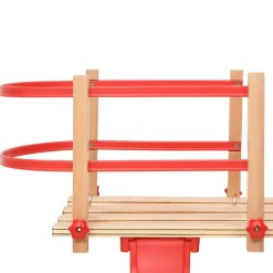 vidaXL Rugleuning voor slee multiplex rood
