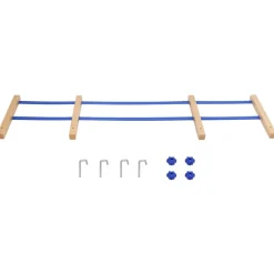 vidaXL Rugleuning voor slee multiplex blauw