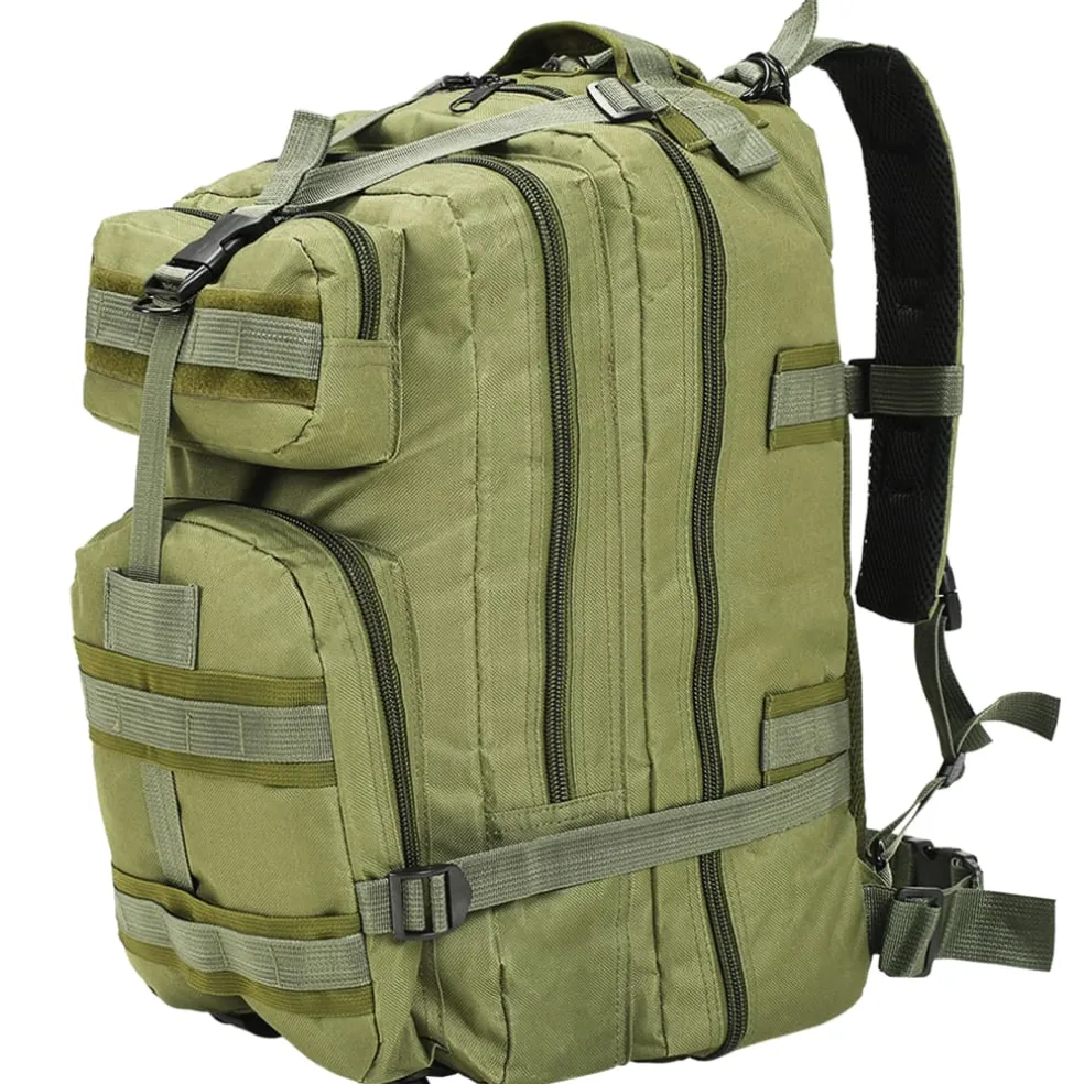 vidaXL 91382 Rugzak legerstijl 50 L olijfgroen