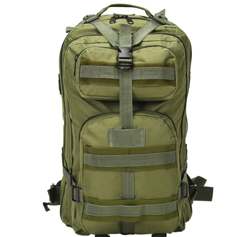 vidaXL 91382 Rugzak legerstijl 50 L olijfgroen