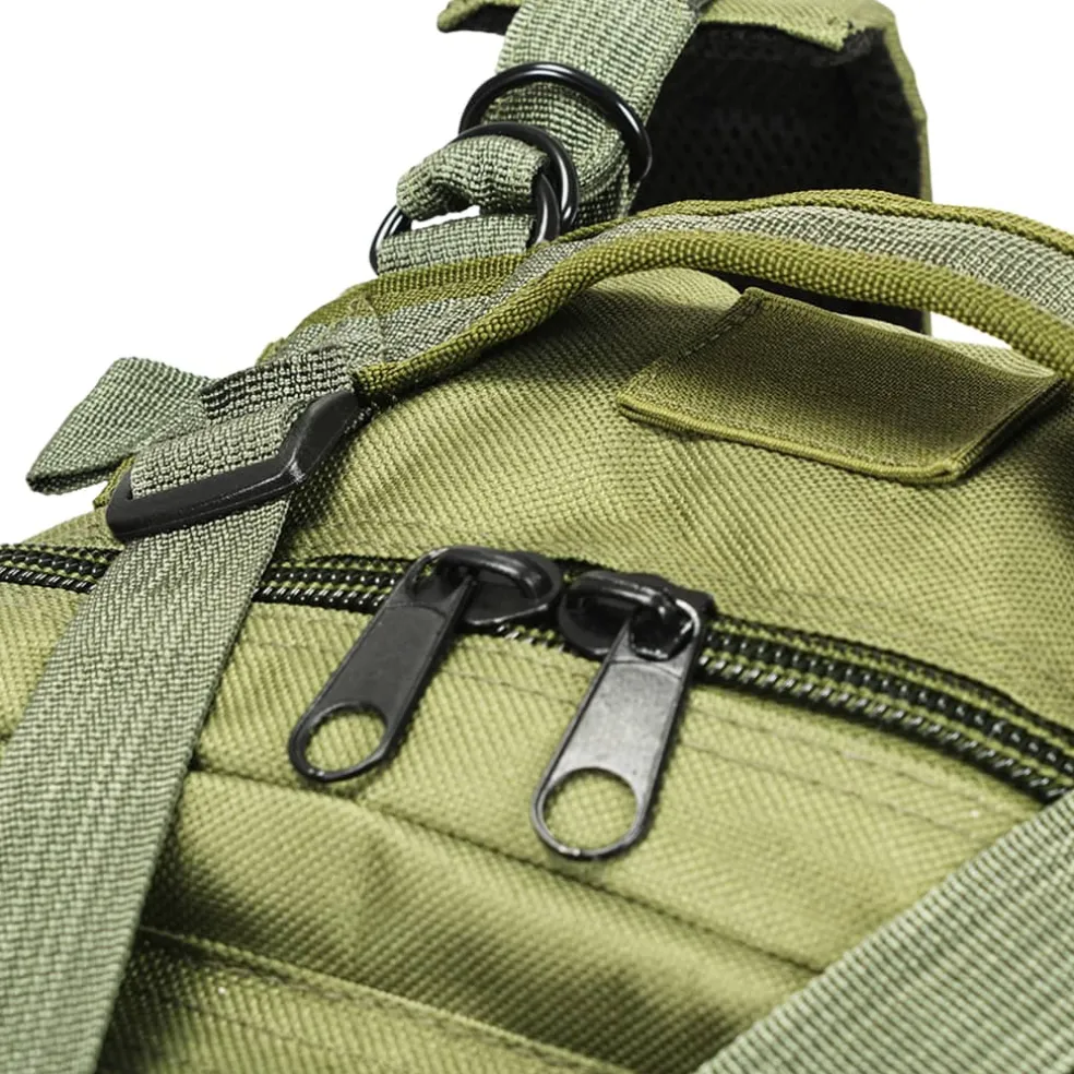 vidaXL 91382 Rugzak legerstijl 50 L olijfgroen