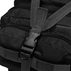 vidaXL Rugzak legerstijl 50 L zwart