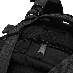 vidaXL Rugzak legerstijl 50 L zwart