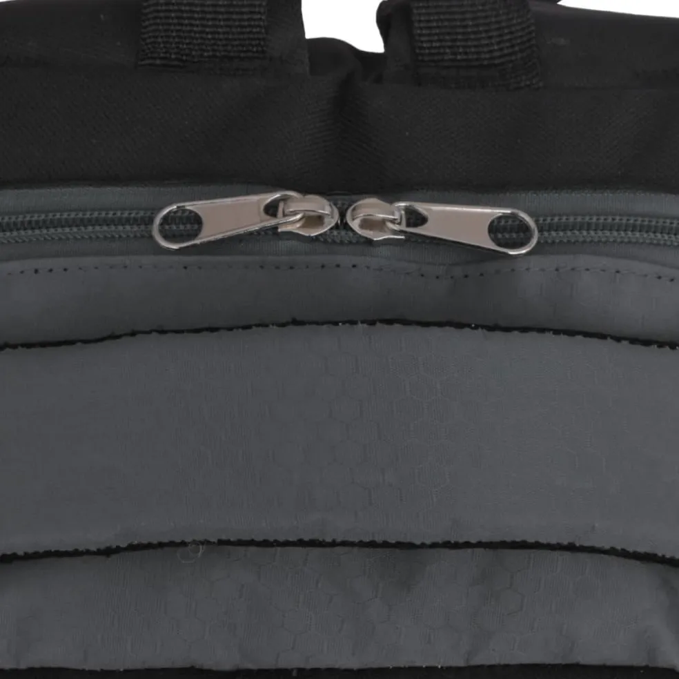 vidaXL Rugzak voor school 40 L zwart en grijs