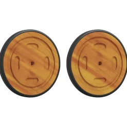 vidaXL Ruimtewielen 2 st Bruin 20,5 x 20,5 x 2 cm Massief Acaciahout