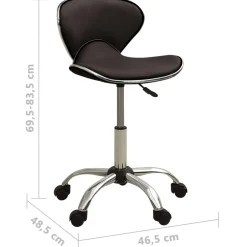 vidaXL Salonkruk kunstleer bruin
