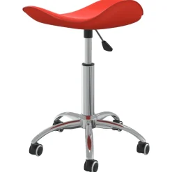 vidaXL Salonkruk kunstleer rood