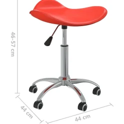 vidaXL Salonkruk kunstleer rood