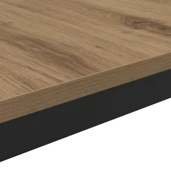 vidaXL Salontafel Artisanaal eiken 40 x 40 x 36 cm Bewerkt hout