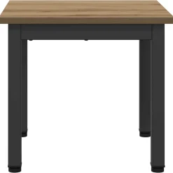 vidaXL Salontafel Artisanaal eiken 40 x 40 x 36 cm Bewerkt hout