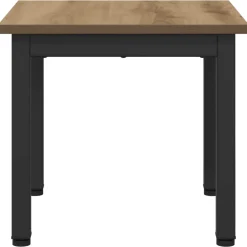 vidaXL Salontafel Artisanaal eiken 40 x 40 x 36 cm Bewerkt hout