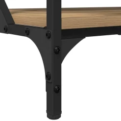 vidaXL Salontafel Artisan Eiken 70x50x50cm Bewerkt hout