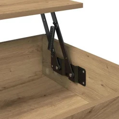 vidaXL Salontafel Artisan Eiken 70x50x50cm Bewerkt hout