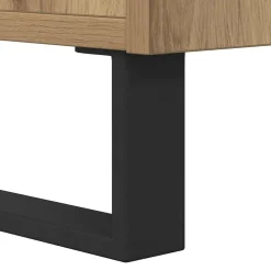 vidaXL Salontafel Artisan Eiken 80 x 80 x 36,5 cm Bewerkt hout