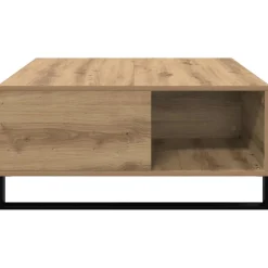 vidaXL Salontafel Artisan Eiken 80 x 80 x 36,5 cm Bewerkt hout