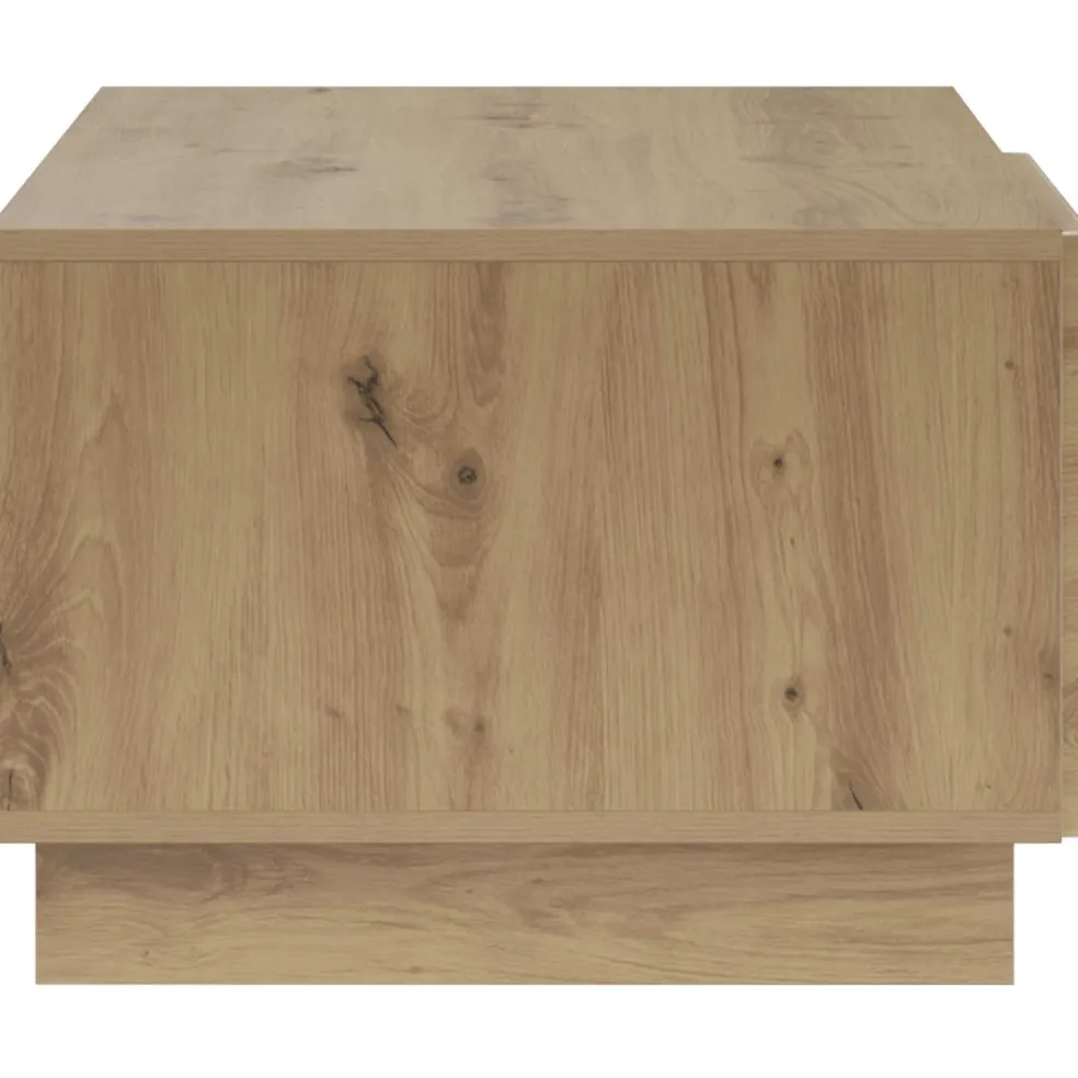 vidaXL Salontafel Artisan eiken 95 x 50,5 x 35 cm Bewerkt hout