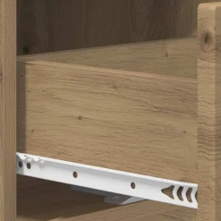 vidaXL Salontafel Artisan eiken 95 x 50,5 x 35 cm Bewerkt hout