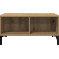 vidaXL Salontafel Artisan Eiken 60 x 60 x 30 cm
