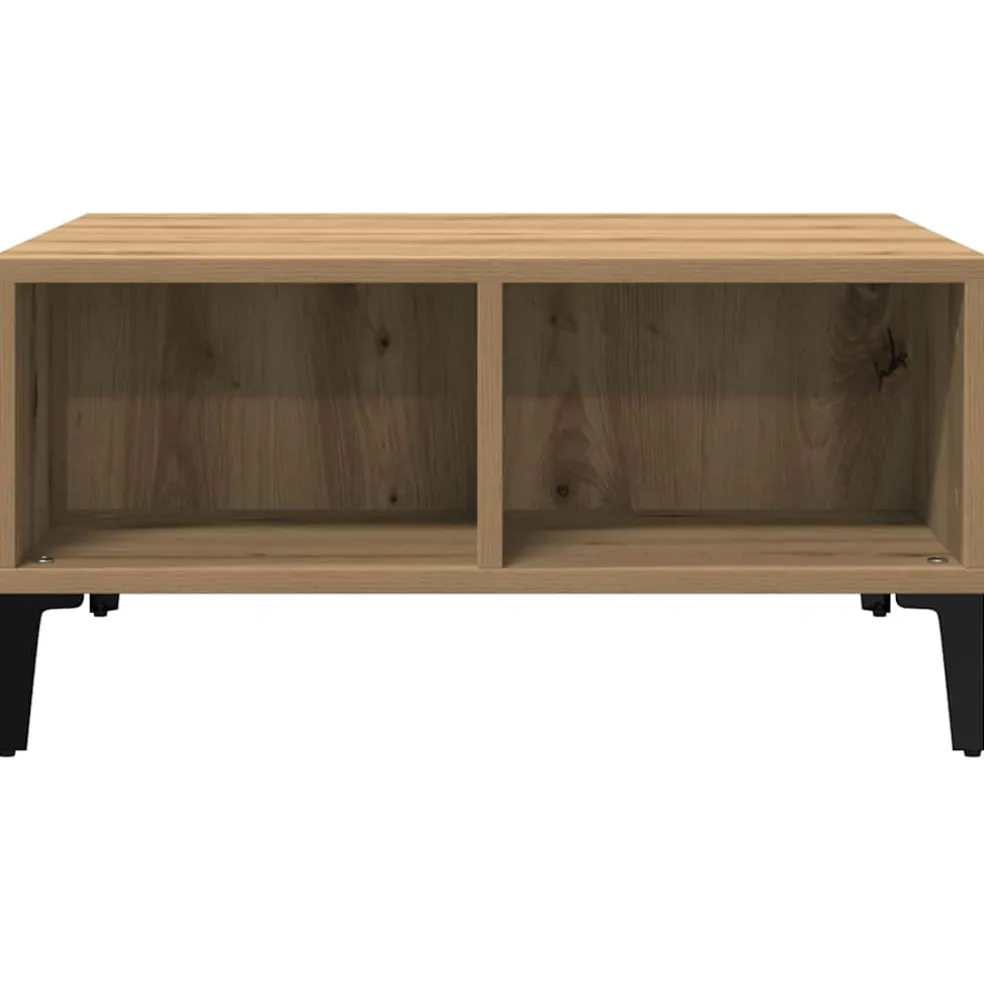 vidaXL Salontafel Artisan Eiken 60 x 60 x 30 cm